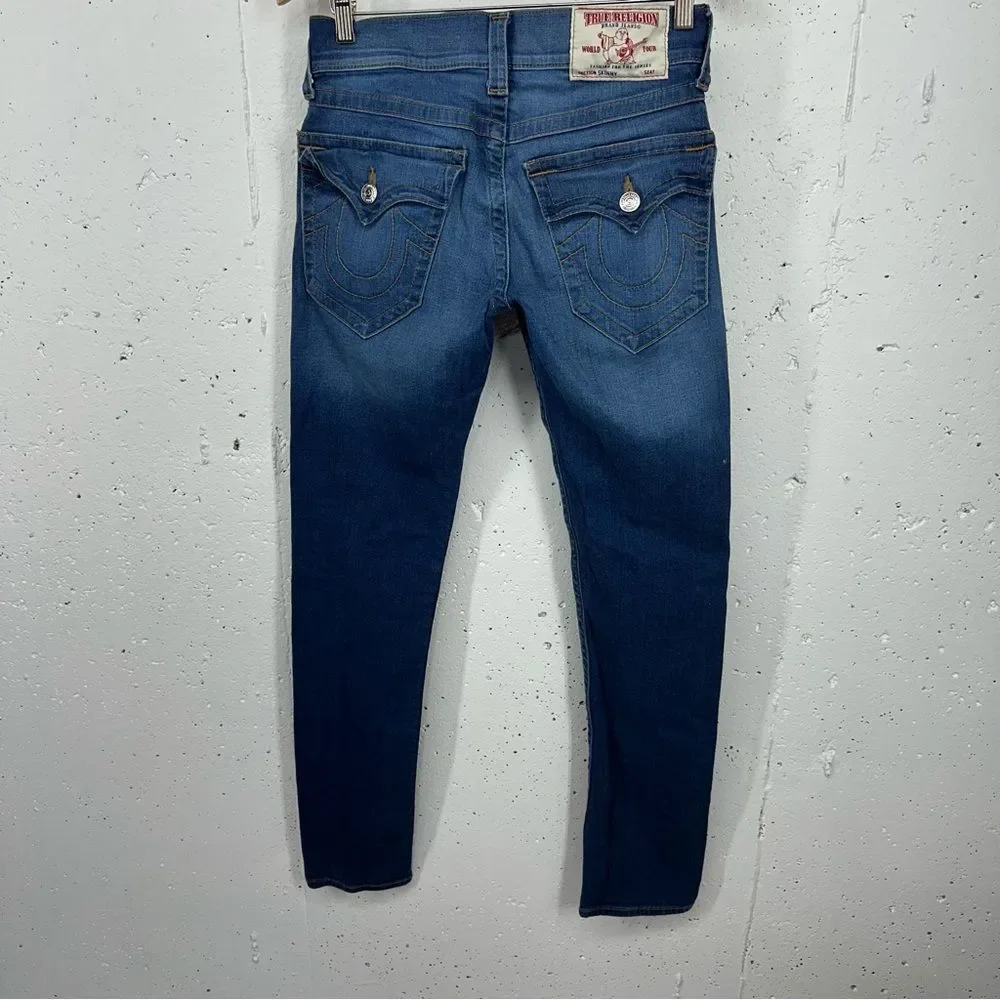 True Religion Men’s size 28 x 33 Skinny Flap Stretch Jeans